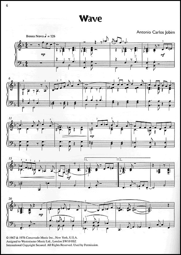 A sample page from Play Latin - All-time hits from Latin America for Piano