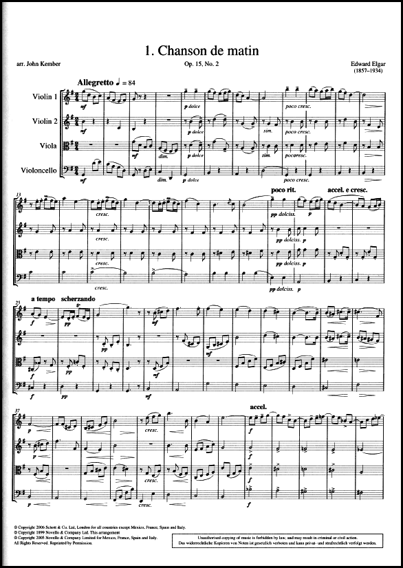 A sample page from Chanson de Matin