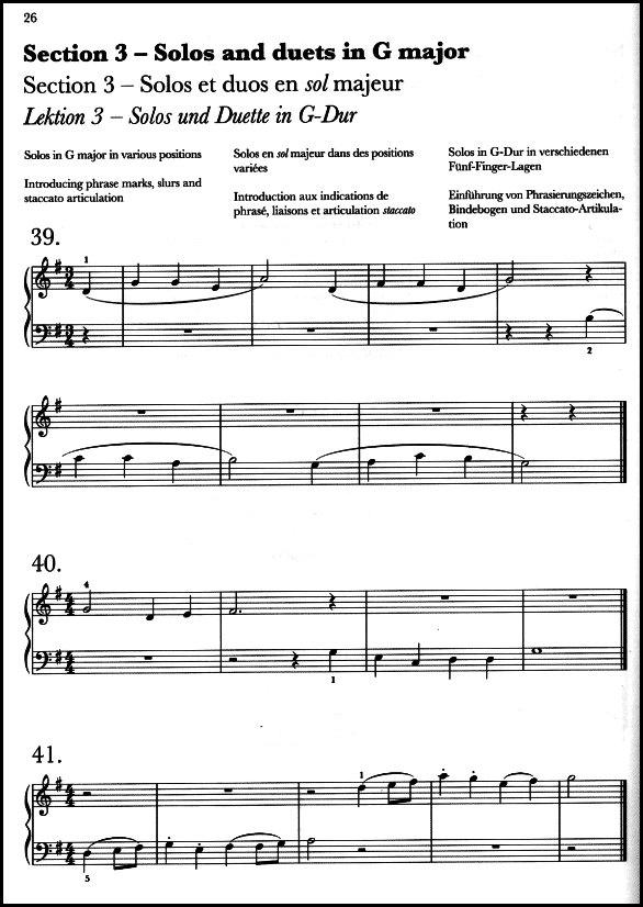 A sample page from More Piano Sight-Reading