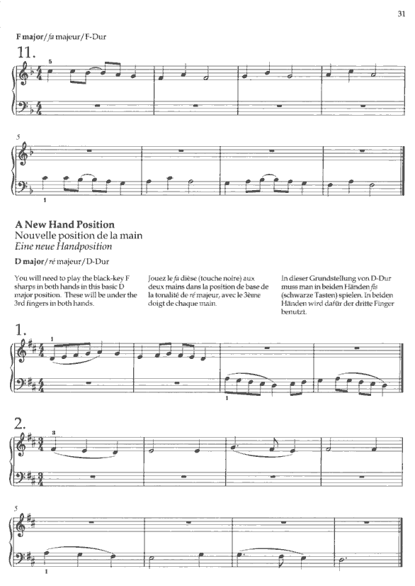 A sample page from Sight-Reading 1 -  A new approach for piano