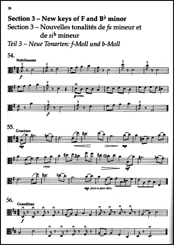 A sample page from Viola Sight-Reading 2