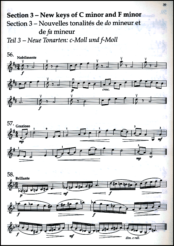 A sample page from Violin Sight-Reading 2
