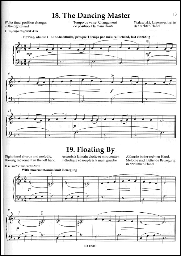 A sample page from Starting Out - First Pieces for New Pianists